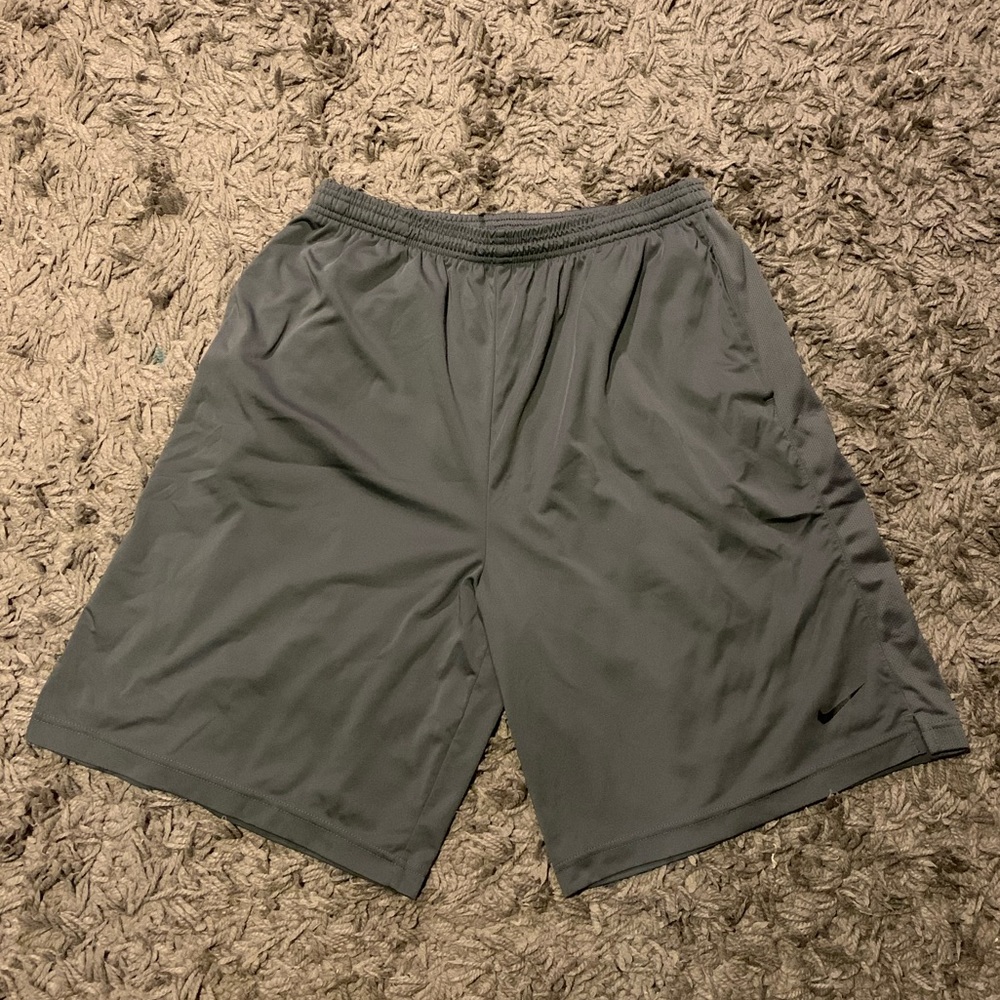 Nike Men’s Gray Large Dri-Fit Shorts